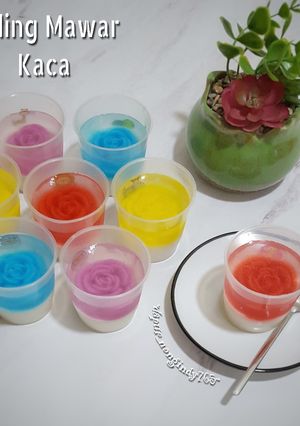 Foto resep Puding Mawar Kaca