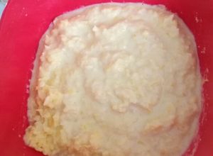 Una foto de Papilla de garbanzos y pollo, para bebés de ocho meses y más