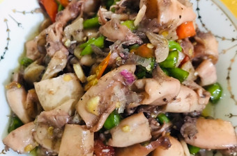 Cara Gampang Menyiapkan Sambal tumis Cumi asin cabe rawit Murah