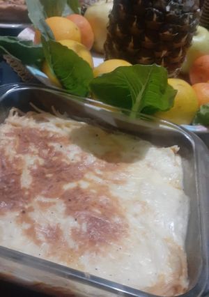 صورة لوصفة معكرونه بالبشاميل