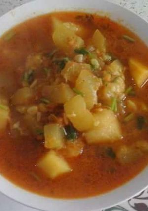 A picture of Lauki aloo ki sabzi.