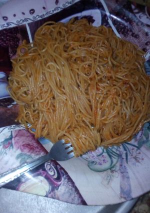 صورة لوصفة مكرونه سباغيتي