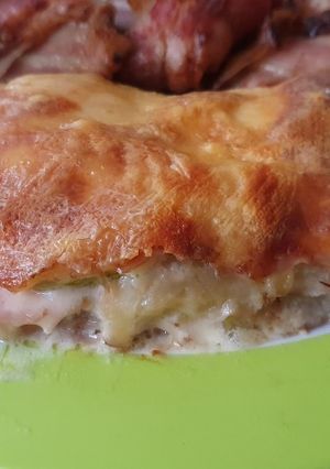 Una foto de Chayotes gratinados