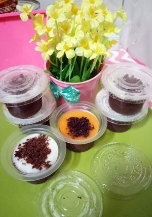 Foto resep Silky puding Coklat mangga