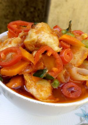 A picture of Chicken Veges Sauce.