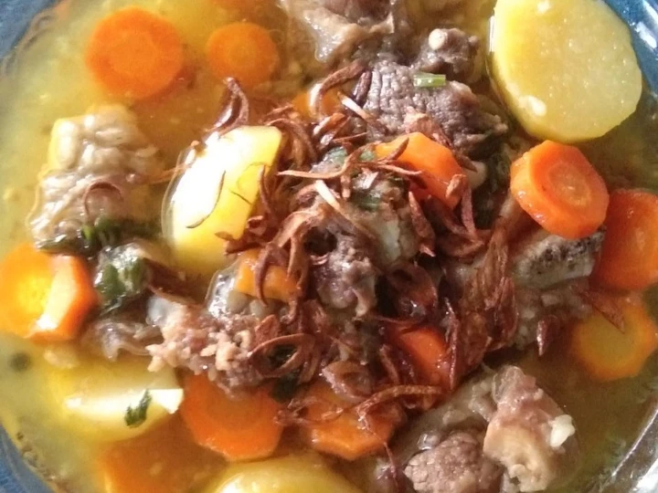 Cara Gampang Membikin Resep Sup Tulang Sapi yang Bisa Manjain Lidah Anti Ribet, Mantap Sekali