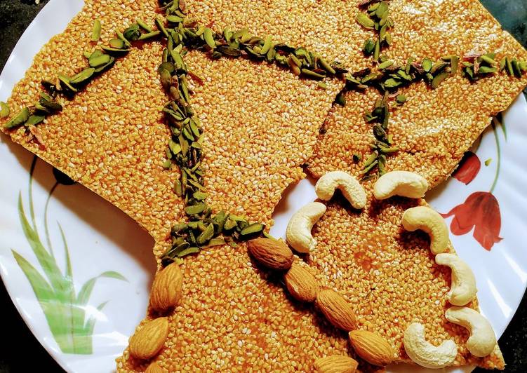 Step-by-Step Guide to Make Favorite Sesame kite chikki