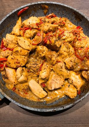Una foto de Pollo a la mostaza