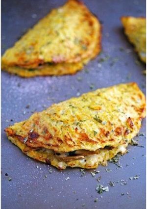 Una foto de Calzones ¡con masa de coliflor!