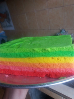 Foto resep Bolu kukus pelangi