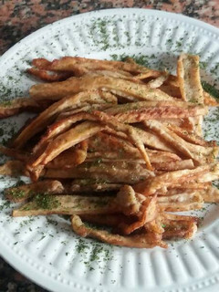Una foto de Patatas de berenjena