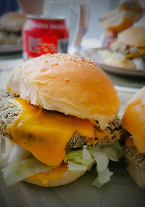 Una foto de 🍔Hamburguesas de lentejas🍔