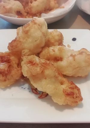 Una foto de Fritos de coliflor