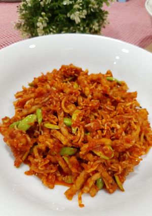 Foto resep Sambal goreng tempe teri pete