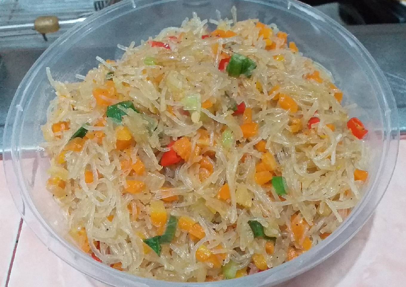 #28.GBA. Bihun Goreng Simple (Isian Pastel)