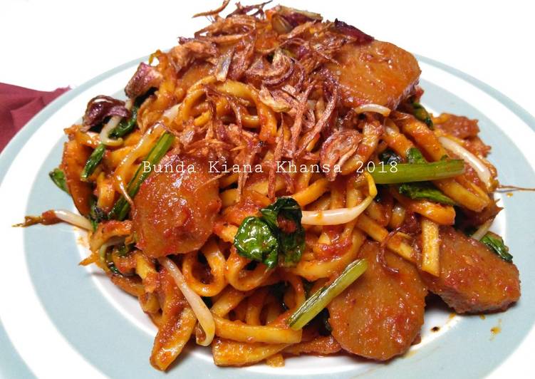 Mie Gepeng Lada Hitam