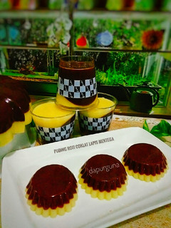 Foto resep Puding Roti Coklat Lapis Mentega