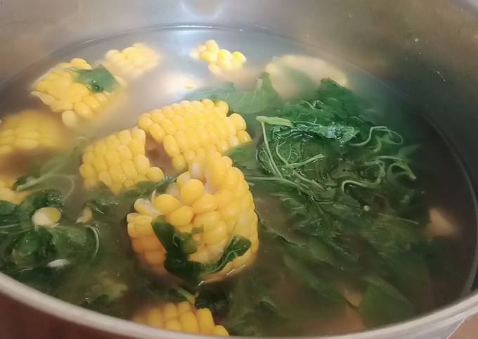 Yuk intip, Resep gampang membuat Sayur bening bayem jagung manis muda  sesuai selera