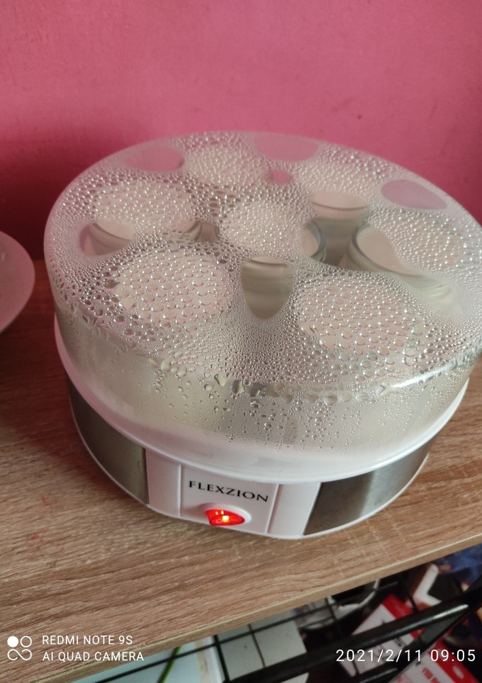 Una foto de Yogurt casero con yogurtera