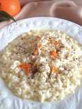 Risotto cremoso e speziato all'arancia