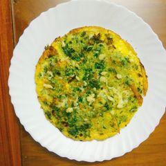 Spinach Egg omelet A picture of Spinach Egg omelet.
