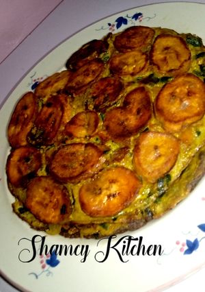 A picture of Plantain frittata.