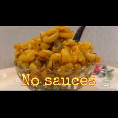 A picture of No sauce pasta recipe.