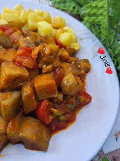 عکسی از دستور خوراک بادمجان 🍆 😋