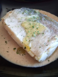 Una foto de Bacalao al Cava en su Pil Pil