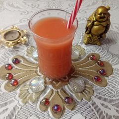 A picture of Pink guava juice.