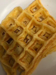 Una foto de Waffle salado de harina de mandioca. Apto celíacos