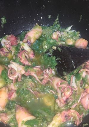 Foto resep Cumi Cabai hijau