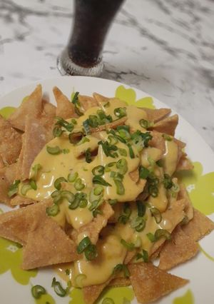 Una foto de Doritos caseros
