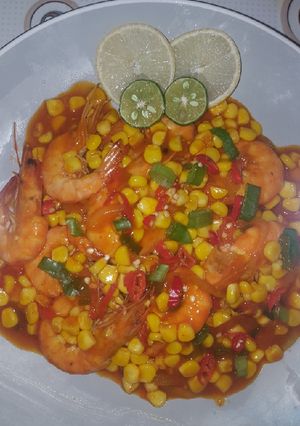 Foto resep Udang saus jagung asam manis