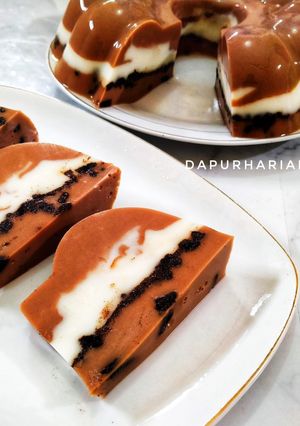Foto resep Puding oreo milo