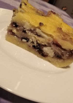 Foto di Sformato di polenta con radicchio e gorgonzola