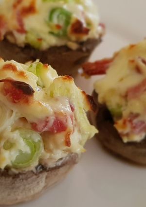 Krémsajtos töltött gomba recept fotója