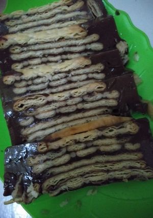 Foto resep Agar agar lapis malkist