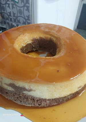 Una foto de Chocoflan sin tacc... o torta imposible!