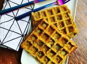 Une photo de gaufre salée