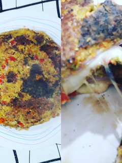 Una foto de Tortilla de verduras 0 aceite