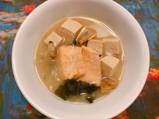 凍豆腐鮭魚味增湯