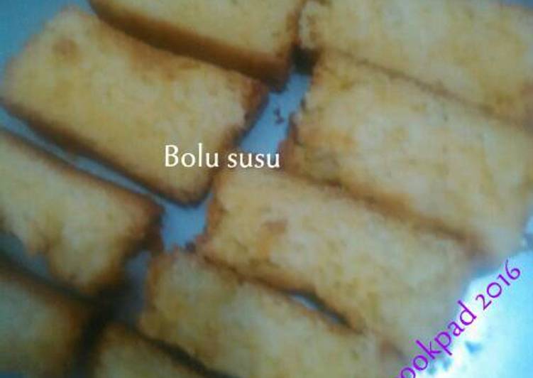 Resep masakan Bolu susu campuran tepung beras | Resep Membuat Bolu susu campuran tepung beras Yang Enak Banget