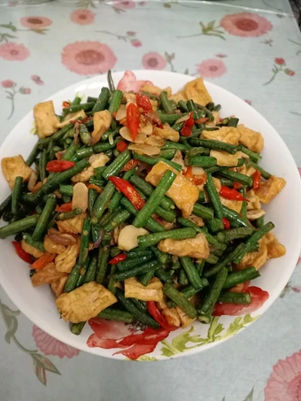 Cara Gampang Membuat Resep Oseng kacang panjang tahu yang Bisa Manjain Lidah Anti Ribet, Uenak Banget