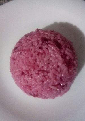 Une photo de Risotto à la betterave