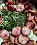 ÑOQUIS AL Pesto🌿con Chorizo Santarrosano...!😛