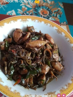 Foto resep Cumi Asin Cabe Ijo