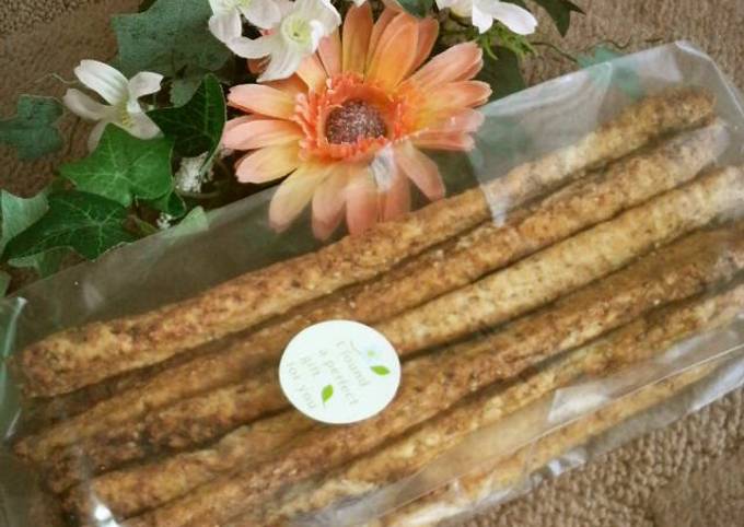 Recipe of Quick Addictive Sake Lees Bread Sticks