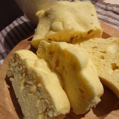 A picture of Easy and Fluffy Steamed Breakfast Cake Made with Pancake Mix.