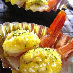 Shrimp and Tofu Gratinée for New Year's A picture of Shrimp and Tofu Gratinée for New Year's.